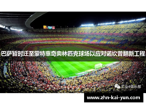巴萨暂时迁至蒙特惠奇奥林匹克球场以应对诺坎普翻新工程